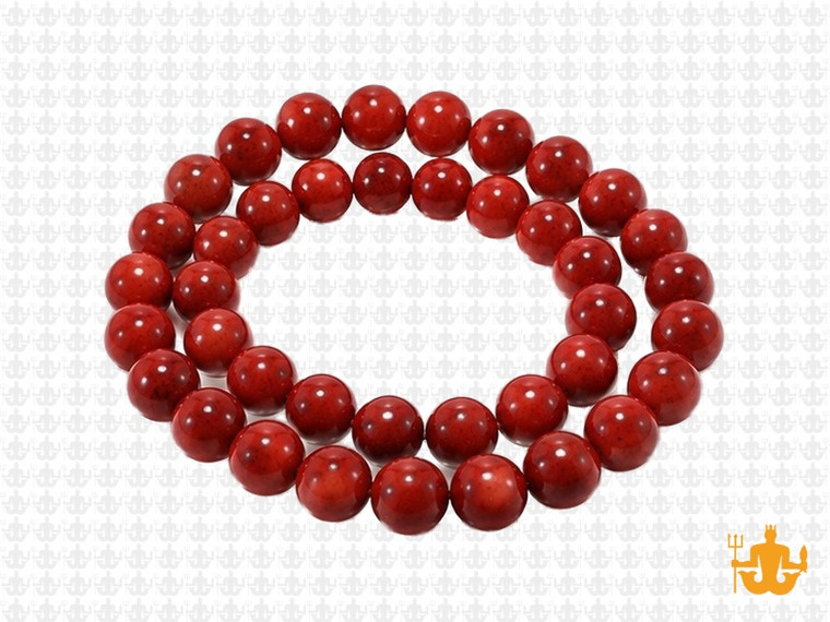 8mm Coffee Magnesite Round Beads 15.5" [8tc]