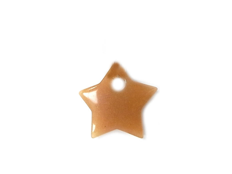 28mm Red Aventurine Star Donut Bead 1pc. 6mm hole [y931a]