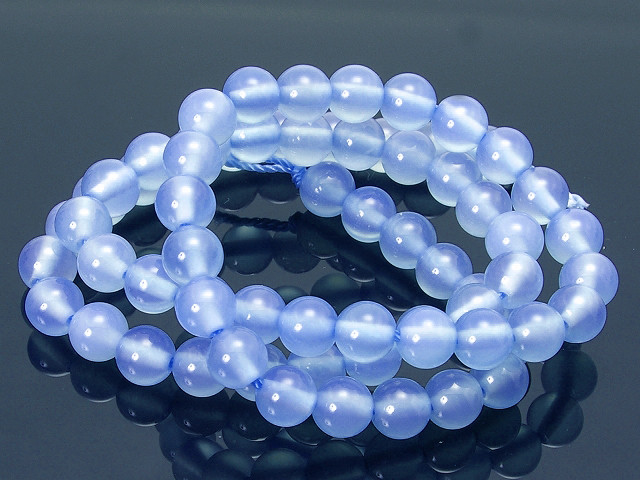 4mm Chalcedony Round Beads 15.5" synthetic [4a65]