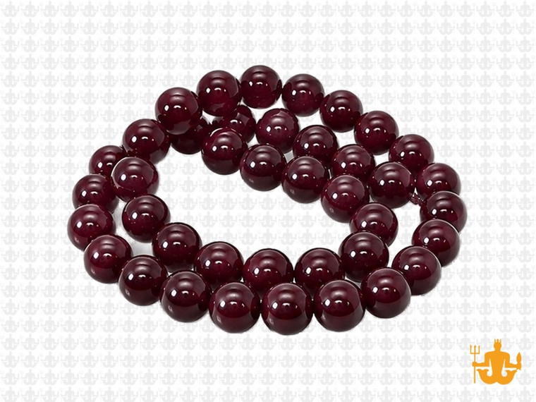 8mm Garnet Quartz Round Beads 15.5" synthetic [8a80]