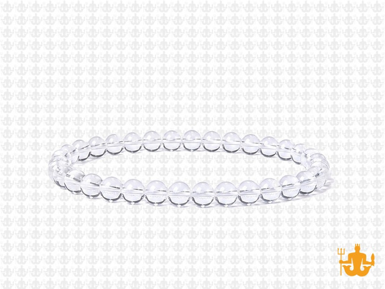 4mm Crystal Elastic Bracelet 7.5" synthetic [b1a5]