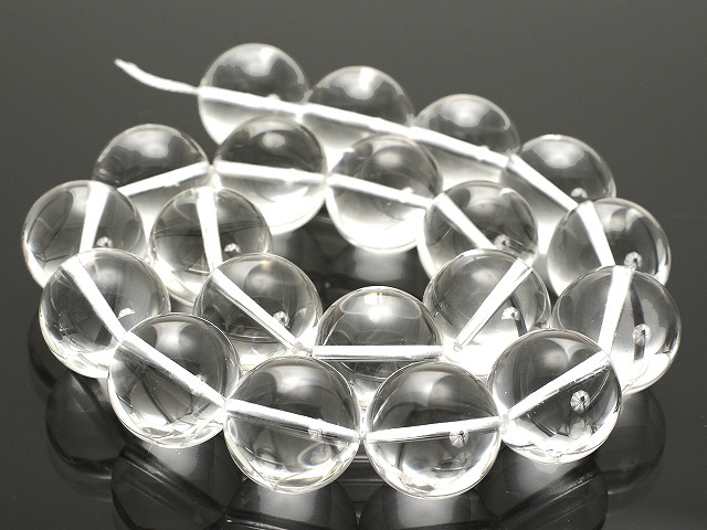 14mm Crystal Round Beads 15.5" synthetic [14a5]