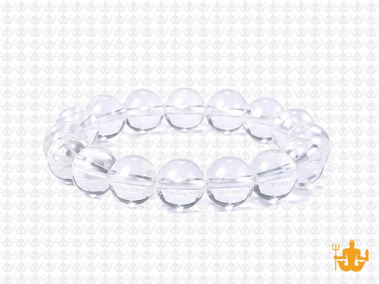10mm Crystal Elastic Bracelet 7.5" synthetic [b4a5]
