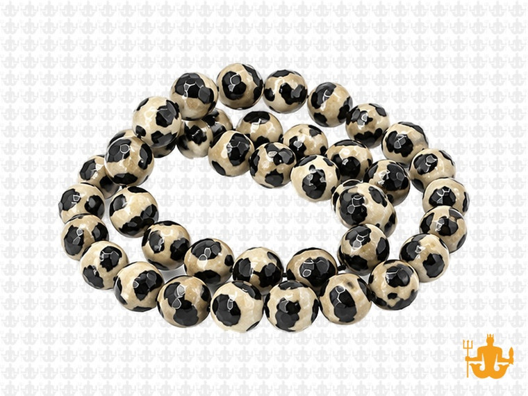 8mm Tibetan Dzi  Agate Round Beads 15.5" natural [8m70]