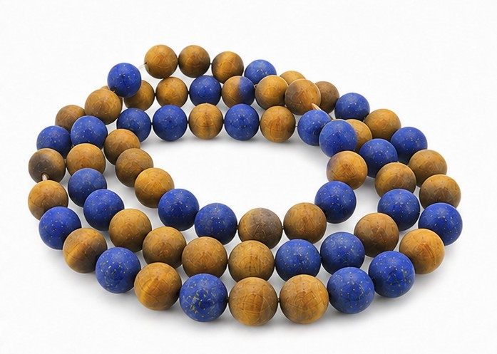 6mm Matte Amethyst, Lapis, Tiger Eye Round Beads 15.5", Natural [6x92m]