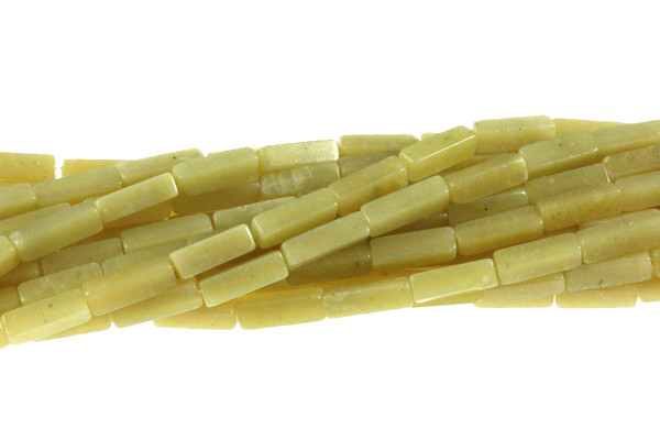 4x13mm Lemon Agate Tube Beads 15.5" natural [s1b82-13t]
