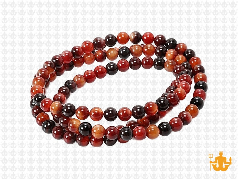 4mm Agate Round Beads 15.5" natural [4d30]