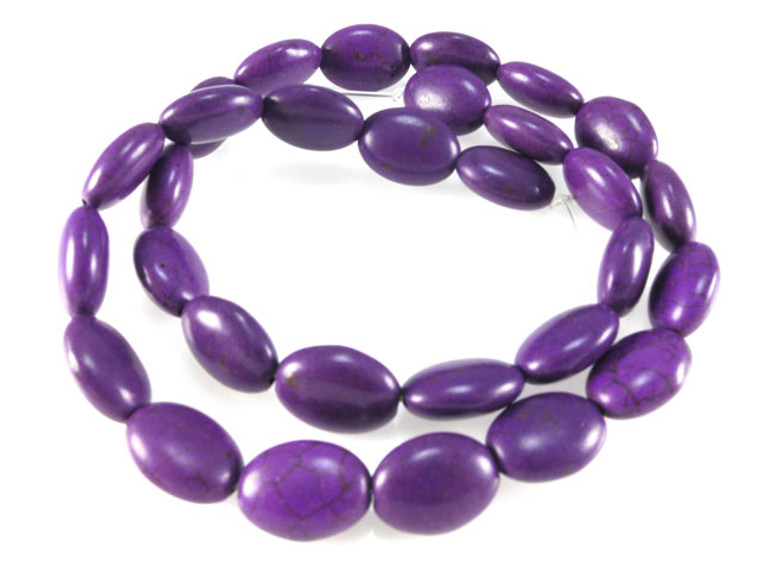 10x12mm Purple Magnesite Pear Beads 15.5" [t361p]