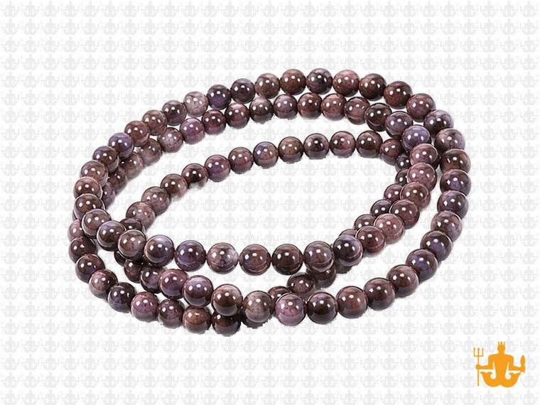 4mm Boulder opal round beads 15.5" natural [4r18]