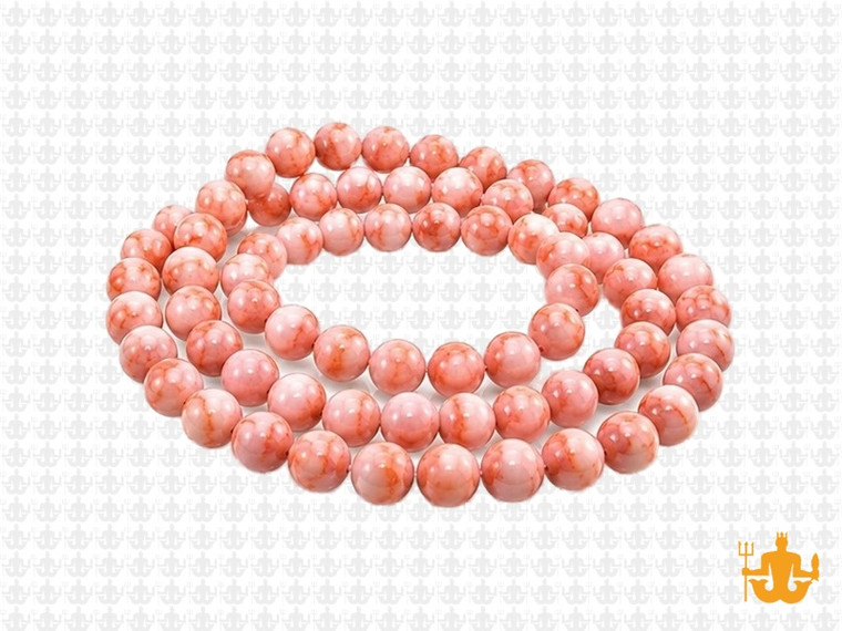 6mm Red Moss Agate Round Beads 15.5" natural [6b91]