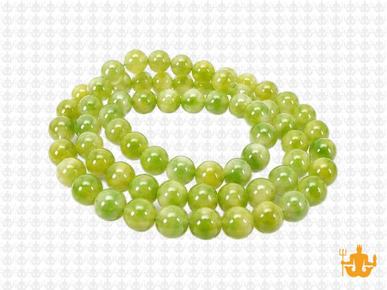 6mm New Jade Round Beads 15.5" natural [6c55]