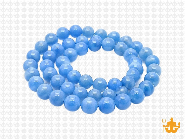 6mm Larimar Jade Round Beads 15.5" dyed [6c57]
