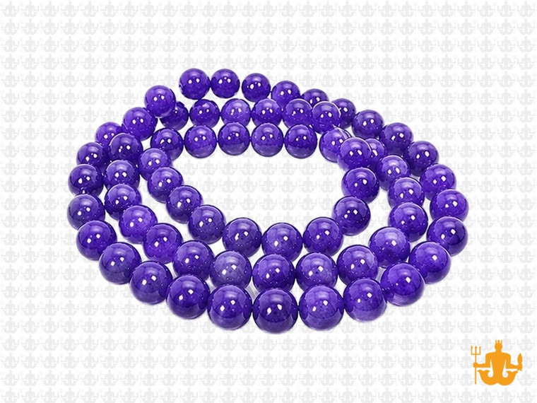 6mm Amethyst Round Beads 15.5" dyed [6r19p]