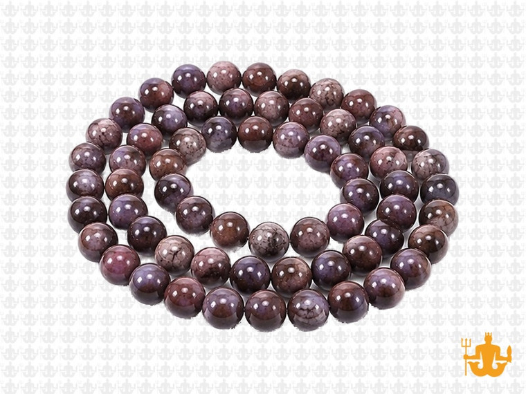 6mm Boulder opal round beads 15.5" natural [6r18]