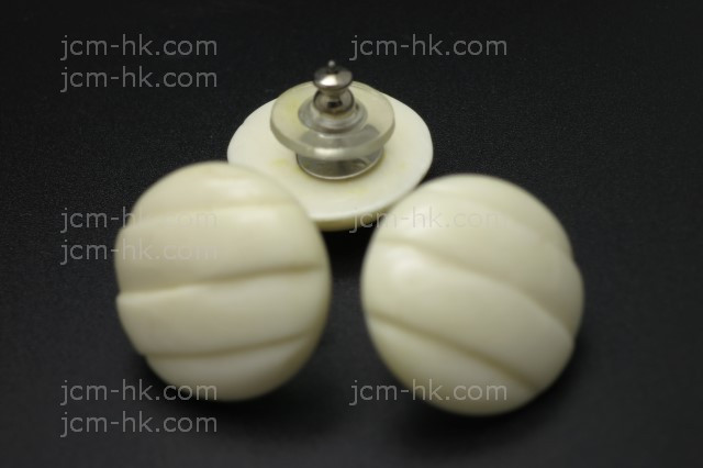 20X20mm Buffalo Bone Carved Earring [z1596]