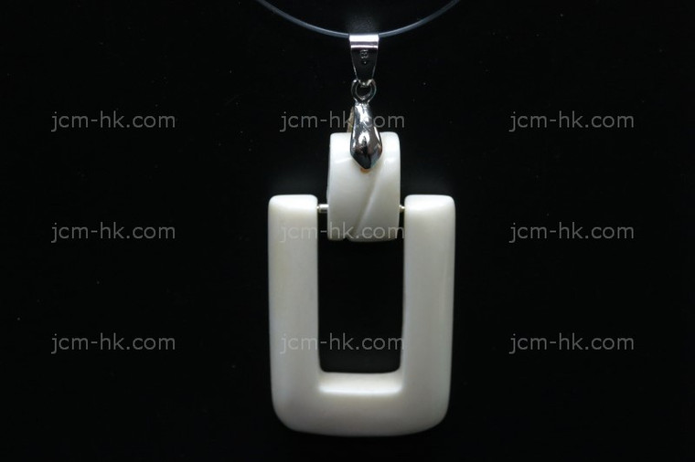 25X45mm Buffalo Bone Dangling Designer Bead Pendant [z1423]