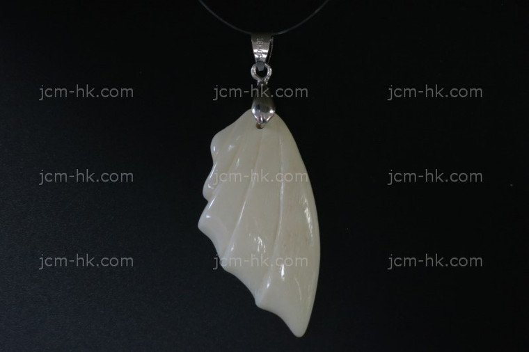 20X40mm Buffalo Bone Carved Designer Bead Pendant [z1356]