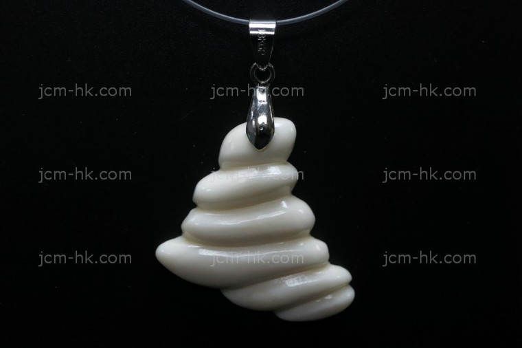 25X35mm Buffalo Bone Heart Designer Bead Pendant [z1372]