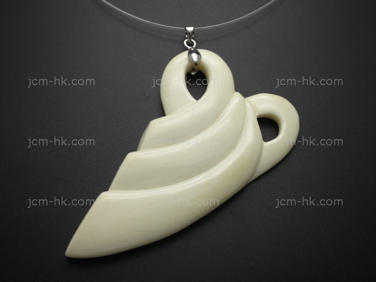 41X65mm Buffalo Bone Designer Bead Pendant [z1760]