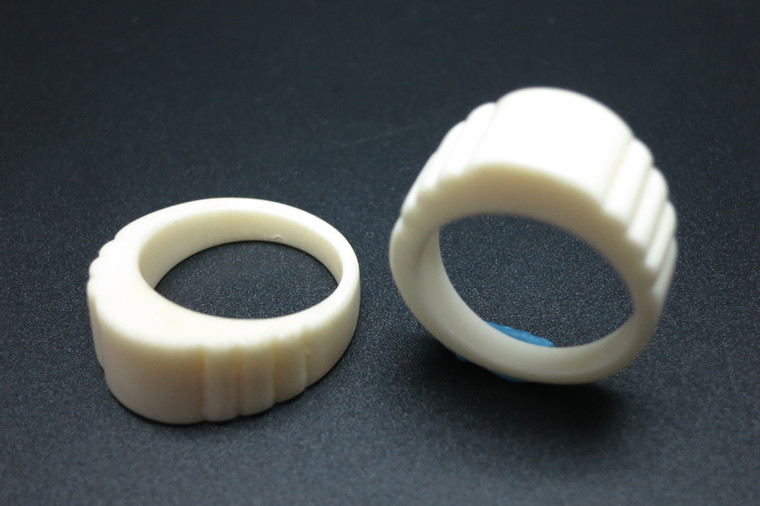 12mm Buffalo Bone Carved Dome Ring [z1831]