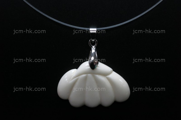 32x22mm Buffalo Bone Carved Designer Bead Pendant [z5002]