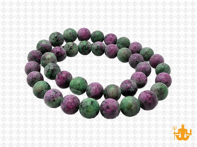 6mm Matte China Ruby Zoisite Round Beads 15.5" dyed [6r1m]