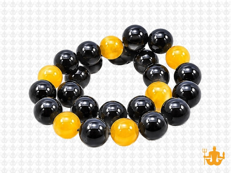10mm Agate & Chalcedony Round Beads 15.5" dyed [10x12]