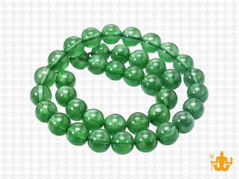 8mm Green Quartz Round Beads 15.5" synthetic [8a37]