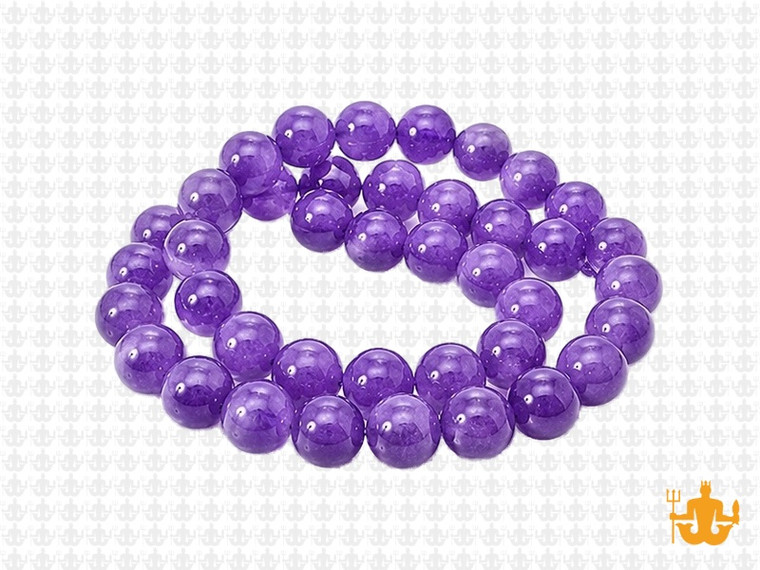 8mm Amethyst Round Beads 15.5" synthetic [8a6]