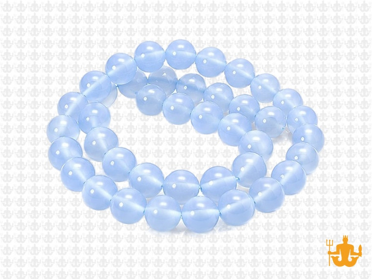 8mm Chalcedony Round Beads 15.5" synthetic [8a65]