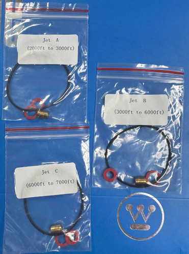 Fuel Cup Seal<br>Jet A (2000ft to 3000ft)<br>Jet B (3000ft to 6000ft)<br>Jet C (6000ft to 7000ft)<br>Bolt Seal Fuel Cup Seal<br>Jet A (2000ft to 3000ft)<br>Jet B (3000ft to 6000ft)<br>Jet C (6000ft to 7000ft)<br>Bolt Seal