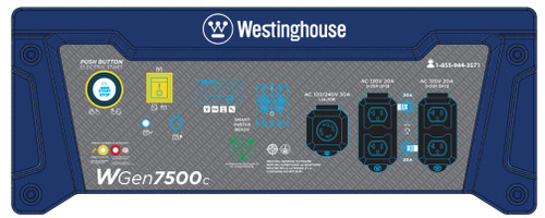CONTROL PANEL ASSEMBLY (WGen7500)