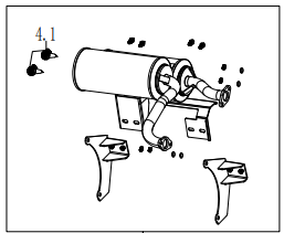 EXHAUST MUFFLER KIT ASSEMBLY (999cc)