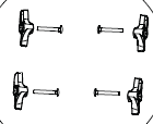 Knob Assembly 4 pack