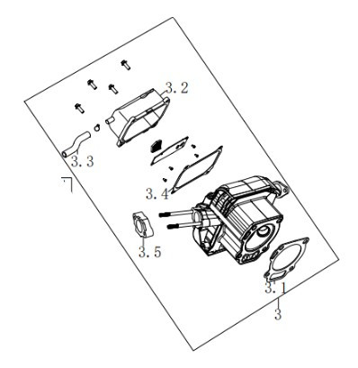 CYLINDER HEAD PARTS ONLY
CYLINDER HEAD GASKET
CYLINDER HEAD COVER
EXHAUST PIPE
CYLINDER HEAD COVER GASKET
CARBURETOR CONNECTION BLOCK
