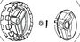 Wheel, wheel cover, latch, gasket