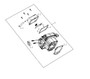 CYLINDER HEAD Includes only below
CYLINDER HEAD GASKET
CYLINDER HEAD COVER
 EXHAUST PIPE
CYLINDER HEAD COVER GASKET
CARBURETOR CONNECTION BLOCK