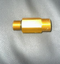 High pressure hose brass connection