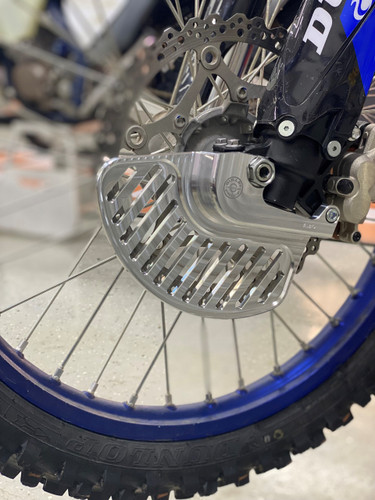 Yamaha/Fantic Front Disc Guard 21+ YZ250F/FX and 2T, YZ450F/FX, WR250/450F Silver Yamaha/Fantic Front Disc Guard 21+ YZ250F/FX and 2T, YZ450F/FX, WR250/450F Silver