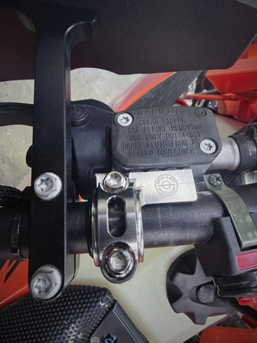 Bullet Proof Designs Titanium Front Brake & Clutch Master Cylinder Guards