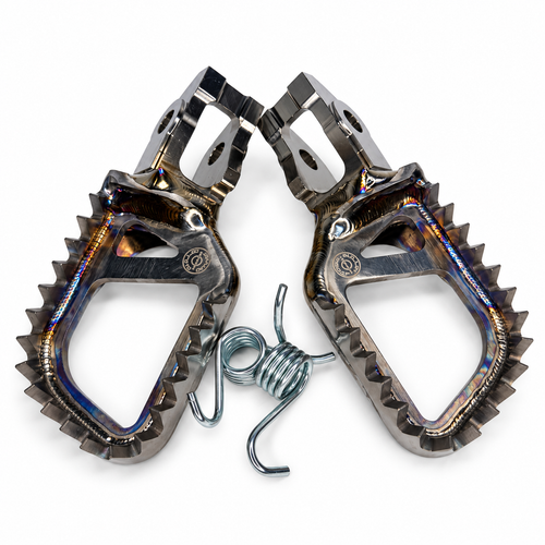 Bullet Proof Designs Beta Titanium Foot Pegs – 5mm Down / 5mm Back – 2020–Current