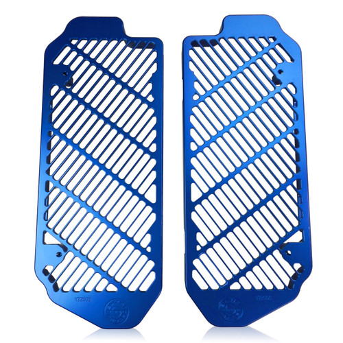 YAMAHA RADIATOR GUARDS - YZ125/250 2 STROKE 2005-2026, INCLUDES "X" MODELS Blue