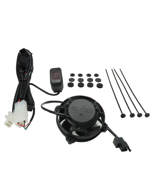 Exed Universal Radiator Fan Kit With Led On/Off Switch And Revotec Mounting System