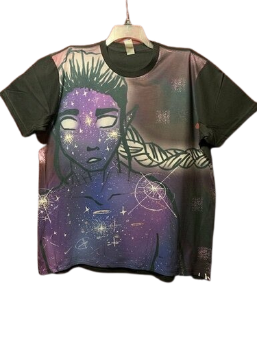 Pondering Galaxy Boy Sublimation T-Shirt by Prism Palace