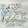 Aunt Martha's® Iron-on Hand Stitch Embroidery Transfer Pattern #3052 Playful Cocker Puppy Close Call