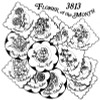 Aunt Martha's Hand Stitch Iron-on Embroidery Transfer Pattern #3813 Flower of the Month