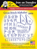 Aunt Martha's Hand Stitch Iron-on Embroidery Transfer Pattern #3904 Cross Stitch Alphabet