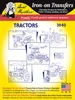 Aunt Martha's Hand Stitch Iron-on Embroidery Transfer Pattern #3940 Tractors for Quilt Blocks or Tea Towels