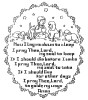 Aunt Martha's Hand Stitch Iron-on Embroidery Transfer Pattern #3943 Child's Prayer for Crib Quilt or Toddler Bed