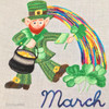 Aunt Martha's Hand Stitch Iron-on Embroidery Transfer Pattern #3995 Monthly Madness. Designs for Quilt Blocks or Tea Towels.